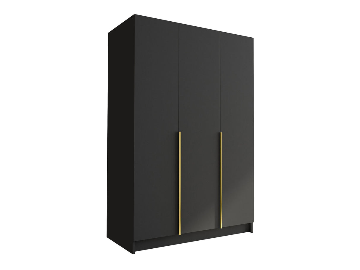Gardróbszekrény Szafa CALIA I, Szín: Fekete + Aranysárga