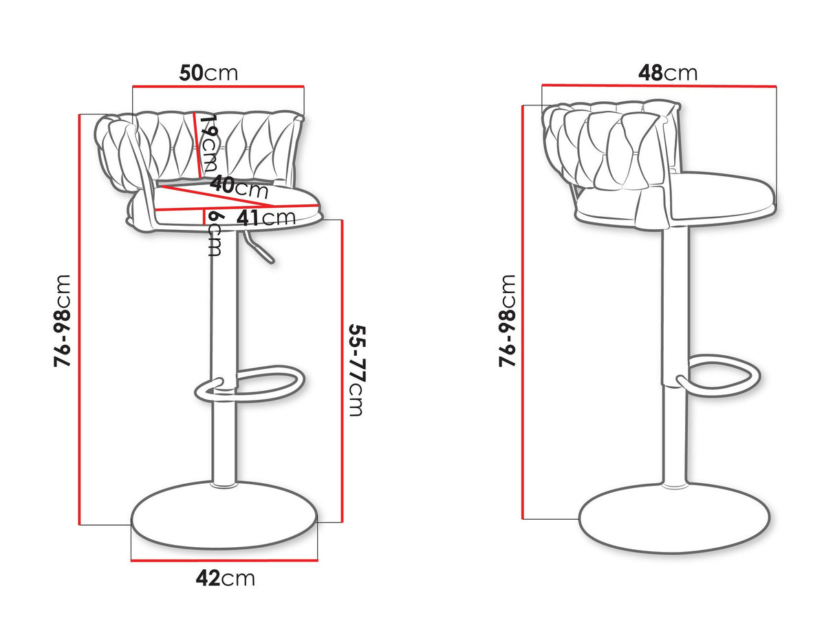 Bárszék Hoker MUZ/BS/1141 (2szt), Szín: Bézs