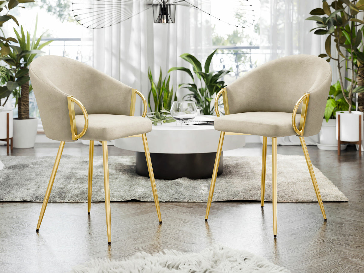 Szék Krzesło MUZ/DC/1171 (2szt), Szín: Bézs