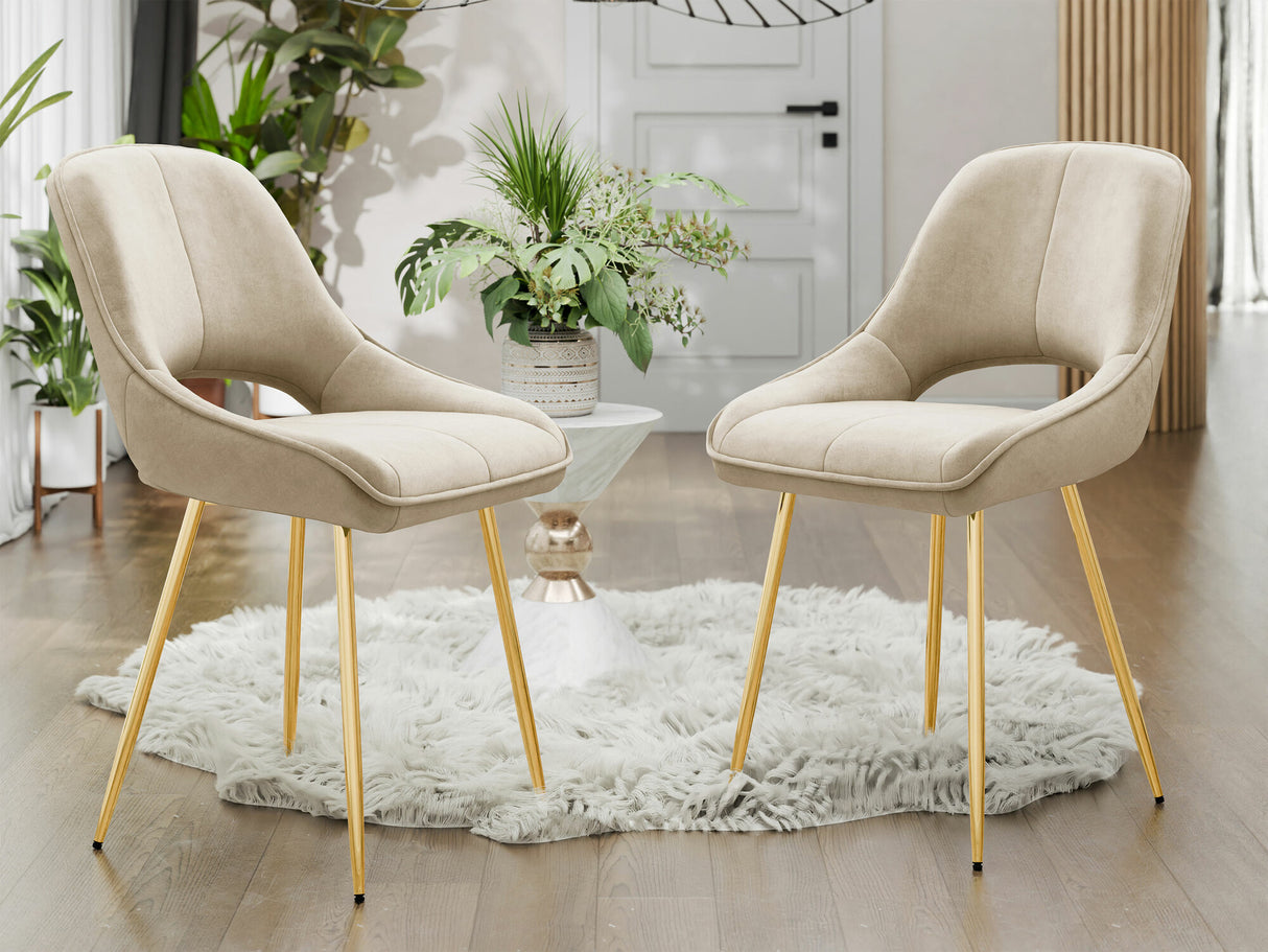 Szék Krzesło MUZ/DC/1143 (2szt), Szín: Bézs