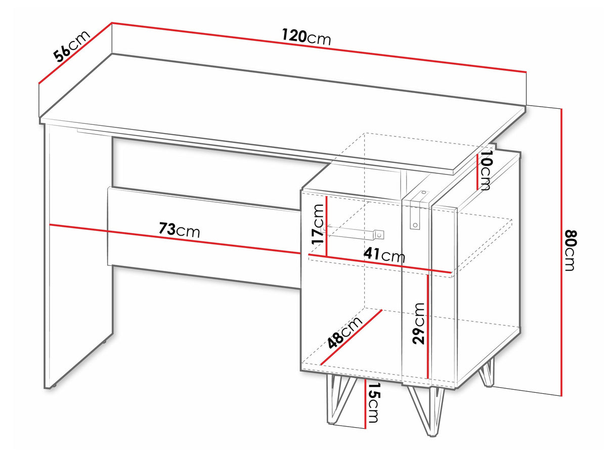 Íróasztal Lofter 09