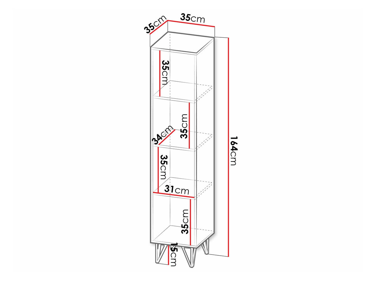 Könyvespolc Lofter 10