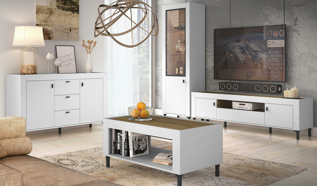 Komód MOSSA MO6, Szín: Matt fehér