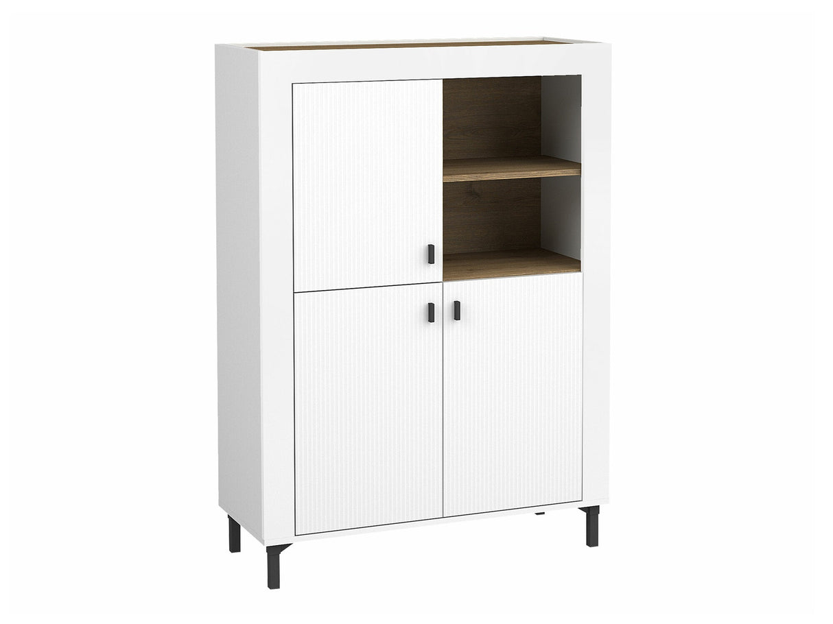 Könyvespolc MOSSA MO5, Szín: Matt fehér, Led világítás: Nem