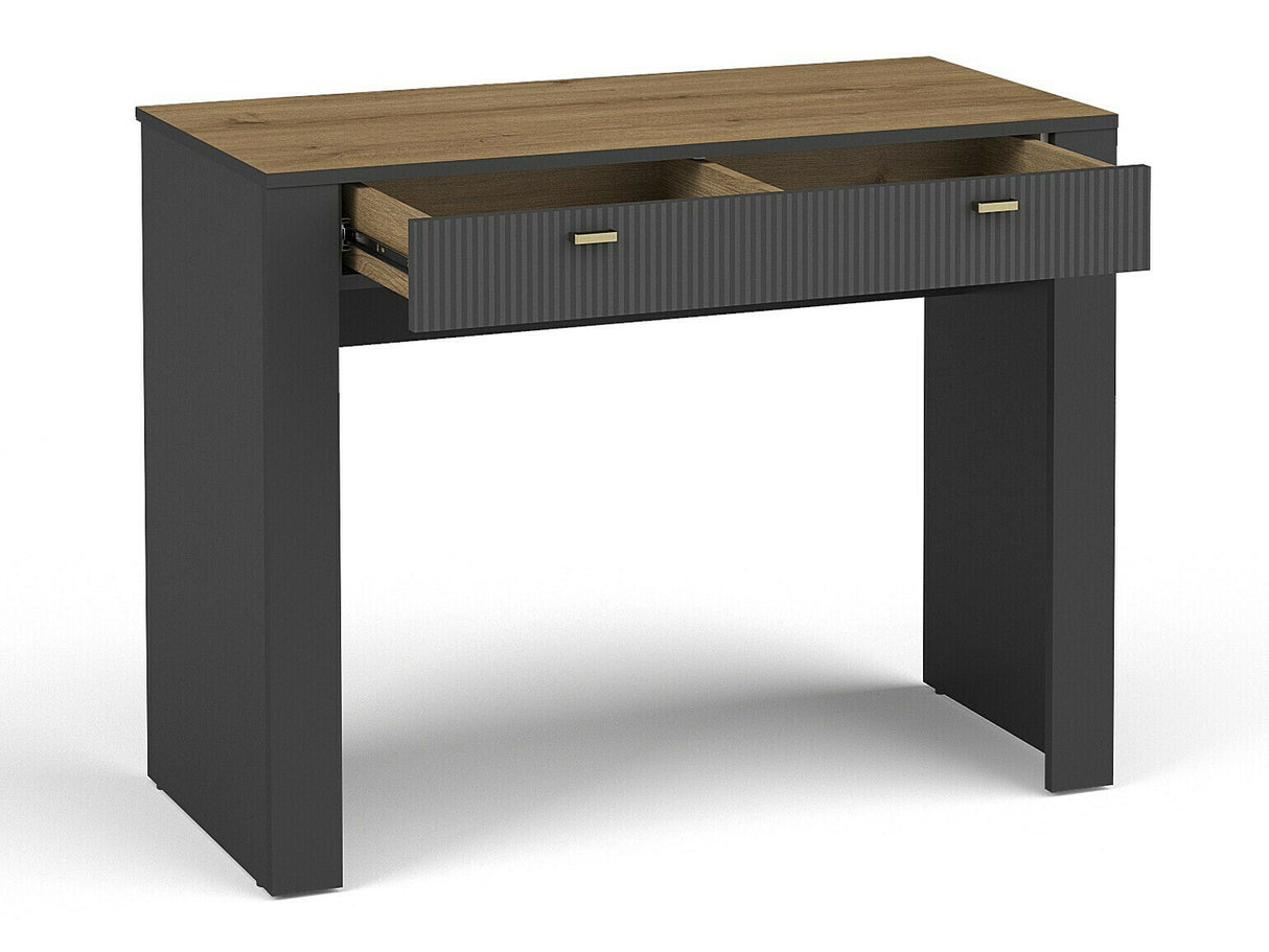 Hálószoba garnitúra Mossa, Szín: Matt fekete + Beige