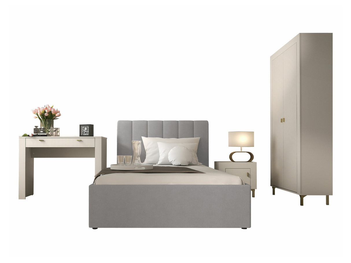 Hálószoba garnitúra Mossa, Szín: Kasmír + Szürke