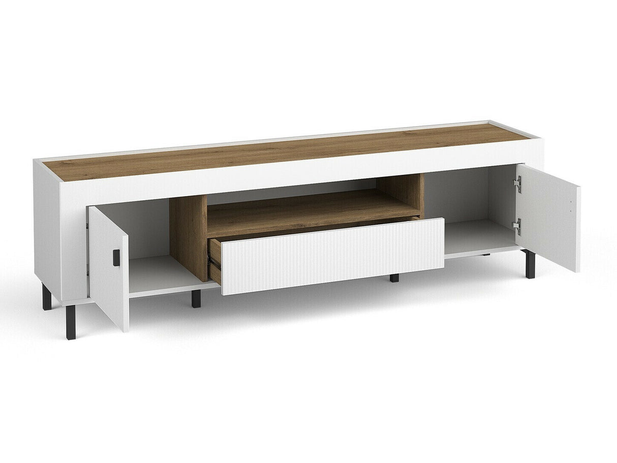 Nappali szett MOSSA IV, Szín: Matt fehér, Led világítás: Nem