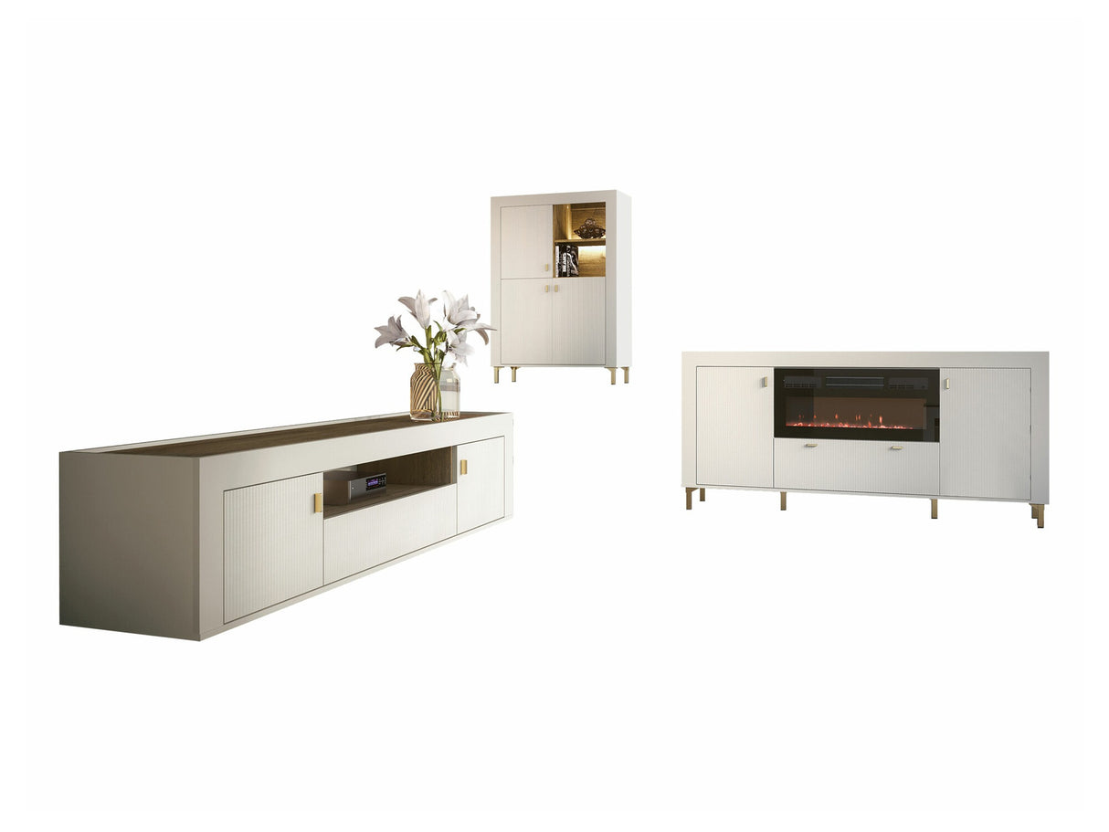 Nappali szett MOSSA IV, Szín: Kasmír, Led világítás: Igen