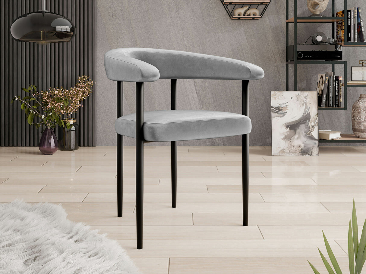 Szék Krzesło ARIA, Szín: Fekete + Magic Velvet 2240