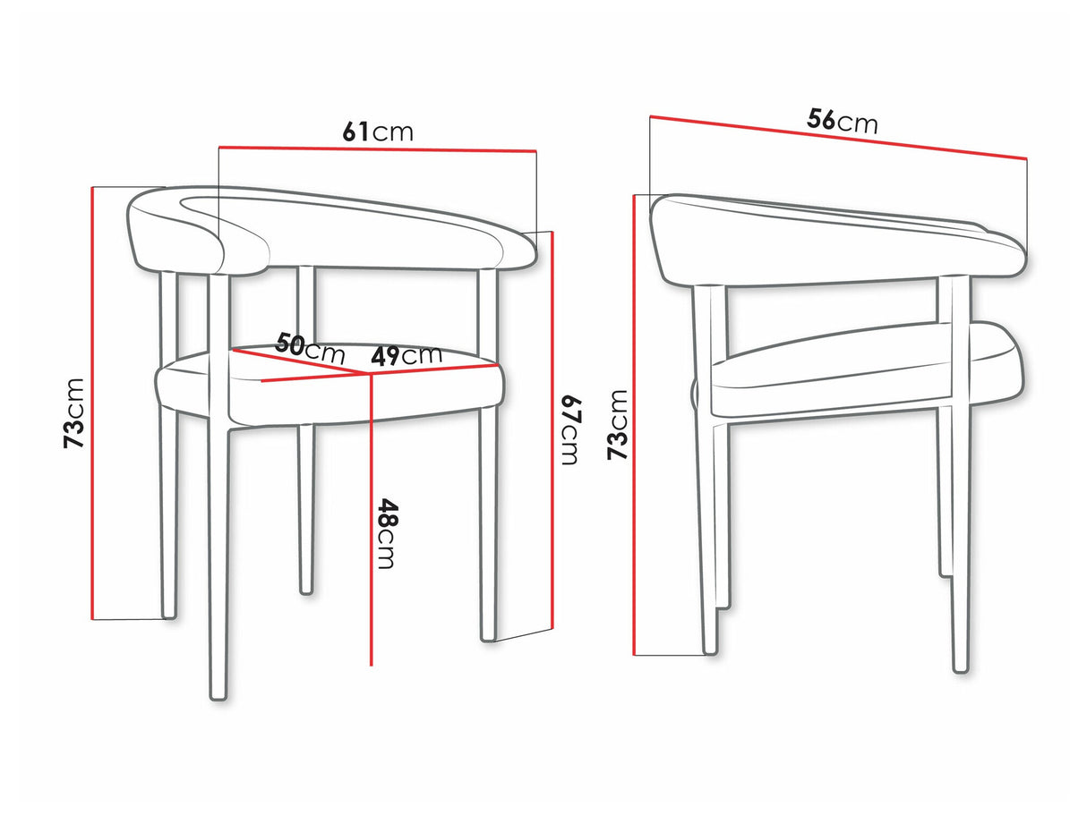 Szék Krzesło ARIA, Szín: Fekete + Magic Velvet 2250