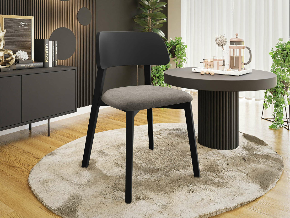 Szék Krzesło DARIO, Fa színe: Fekete, Kárpit színe: Magic Velvet 2209