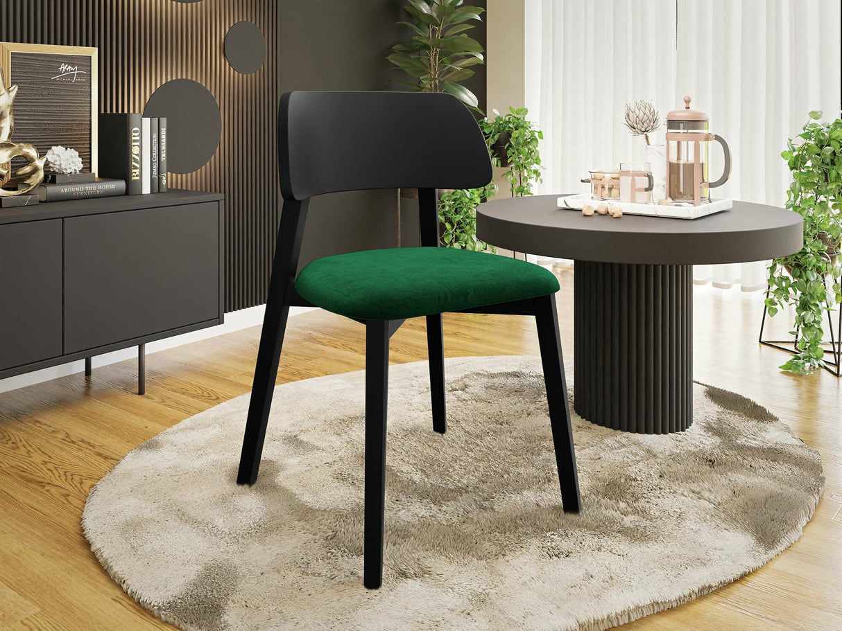 Szék Krzesło DARIO, Fa színe: Fekete, Kárpit színe: Magic Velvet 2225