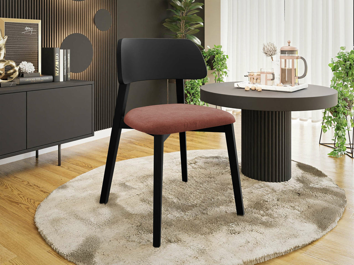 Szék Krzesło DARIO, Fa színe: Fekete, Kárpit színe: Magic Velvet 2258