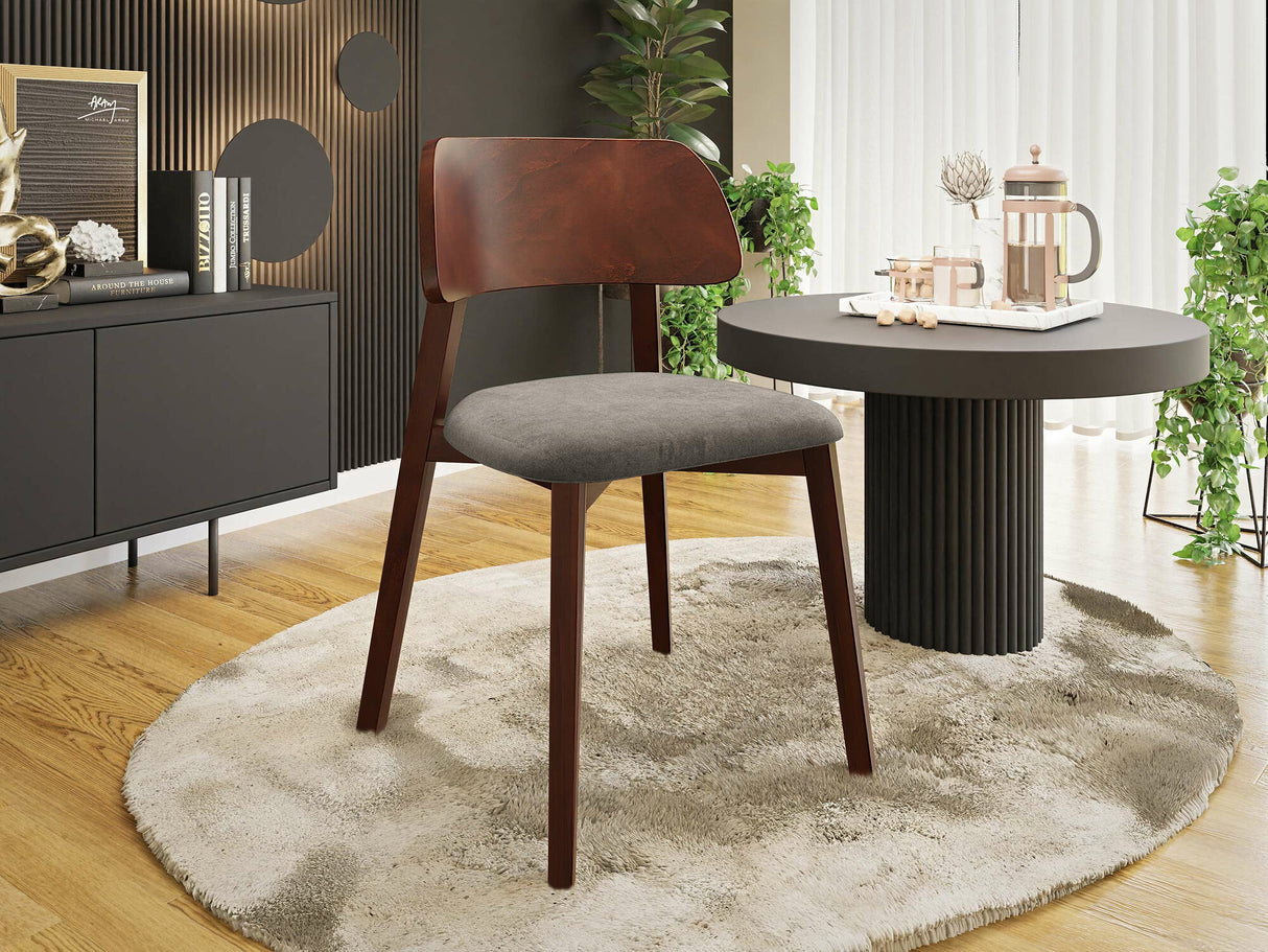 Szék Krzesło DARIO, Fa színe: Dió, Kárpit színe: Magic Velvet 2209