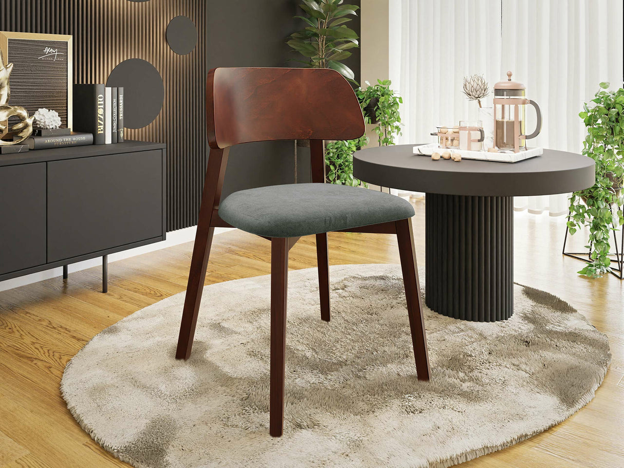 Szék Krzesło DARIO, Fa színe: Dió, Kárpit színe: Magic Velvet 2217