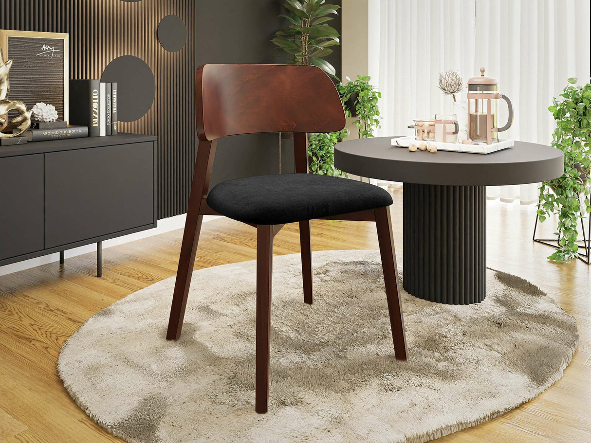 Szék Krzesło DARIO, Fa színe: Dió, Kárpit színe: Magic Velvet 2219