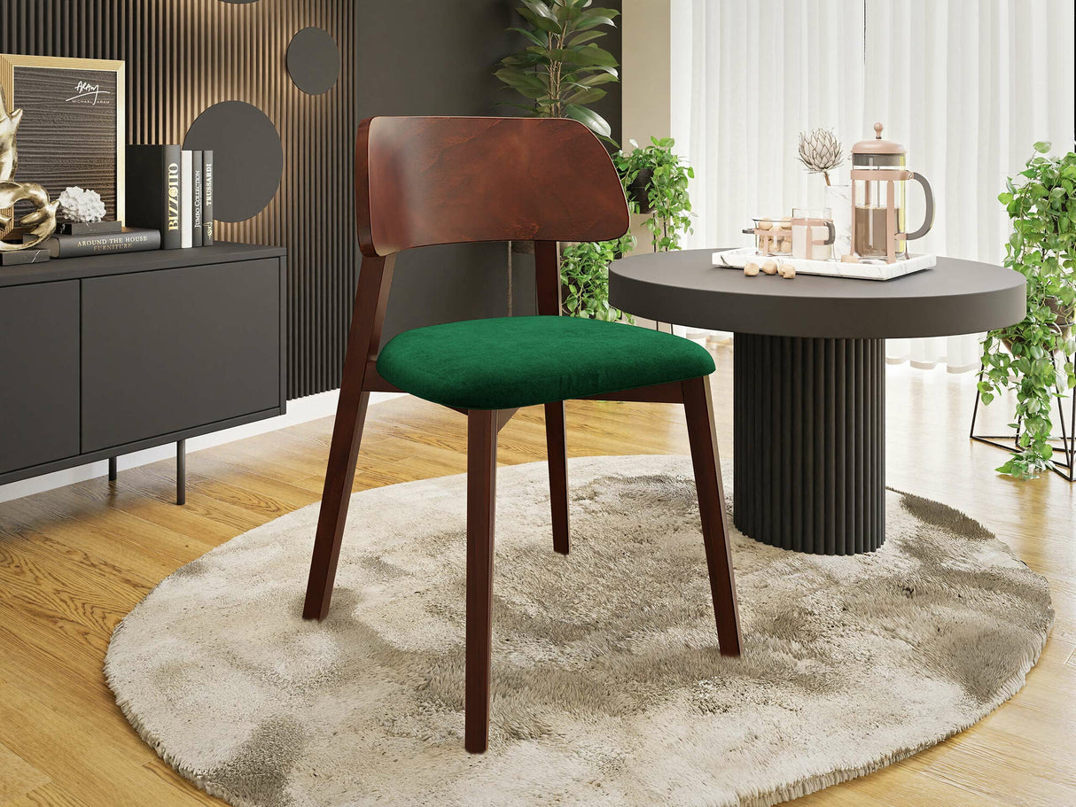 Szék Krzesło DARIO, Fa színe: Dió, Kárpit színe: Magic Velvet 2225