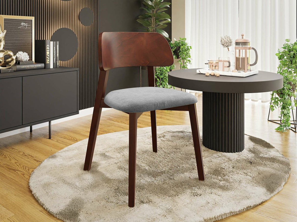 Szék Krzesło DARIO, Fa színe: Dió, Kárpit színe: Magic Velvet 2240