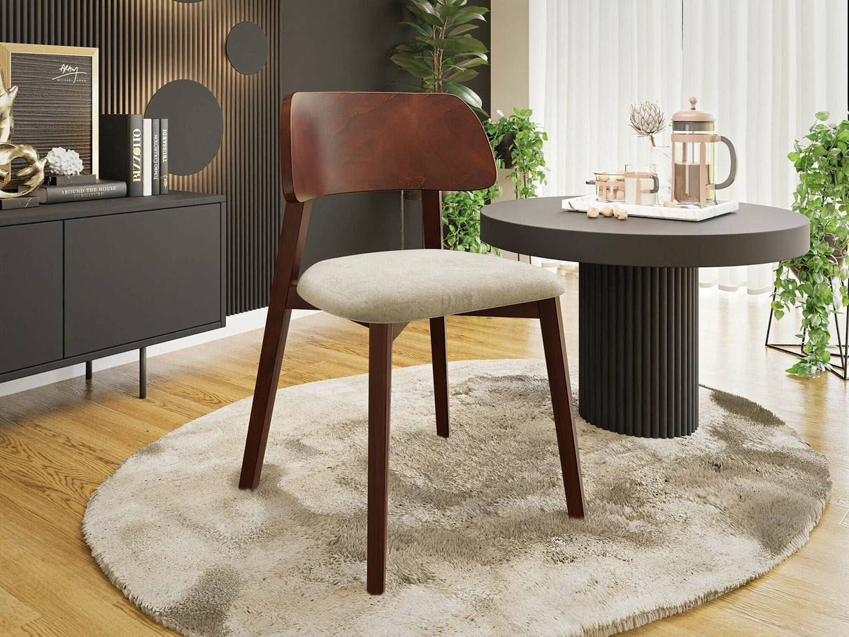 Szék Krzesło DARIO, Fa színe: Dió, Kárpit színe: Magic Velvet 2250