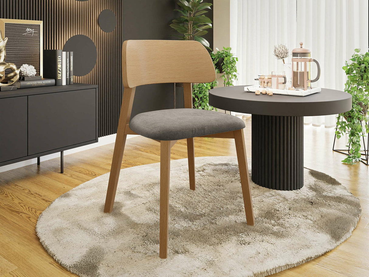 Szék Krzesło DARIO, Fa színe: Fényes fa, Kárpit színe: Magic Velvet 2209