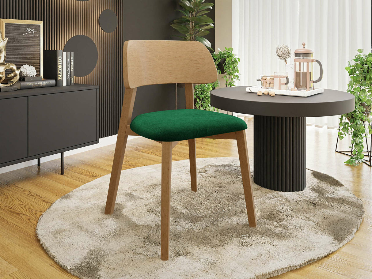 Szék Krzesło DARIO, Fa színe: Fényes fa, Kárpit színe: Magic Velvet 2225