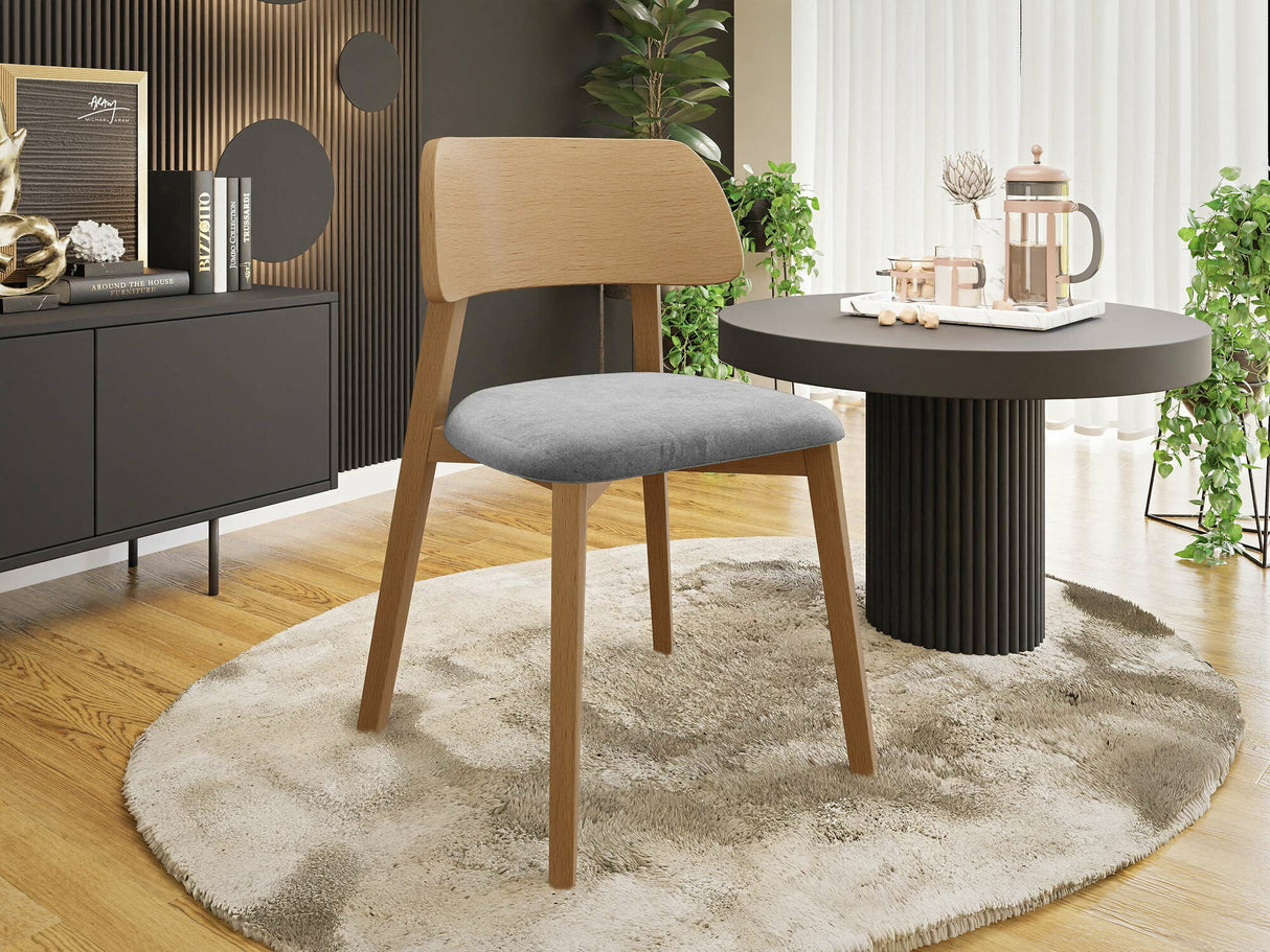 Szék Krzesło DARIO, Fa színe: Fényes fa, Kárpit színe: Magic Velvet 2240