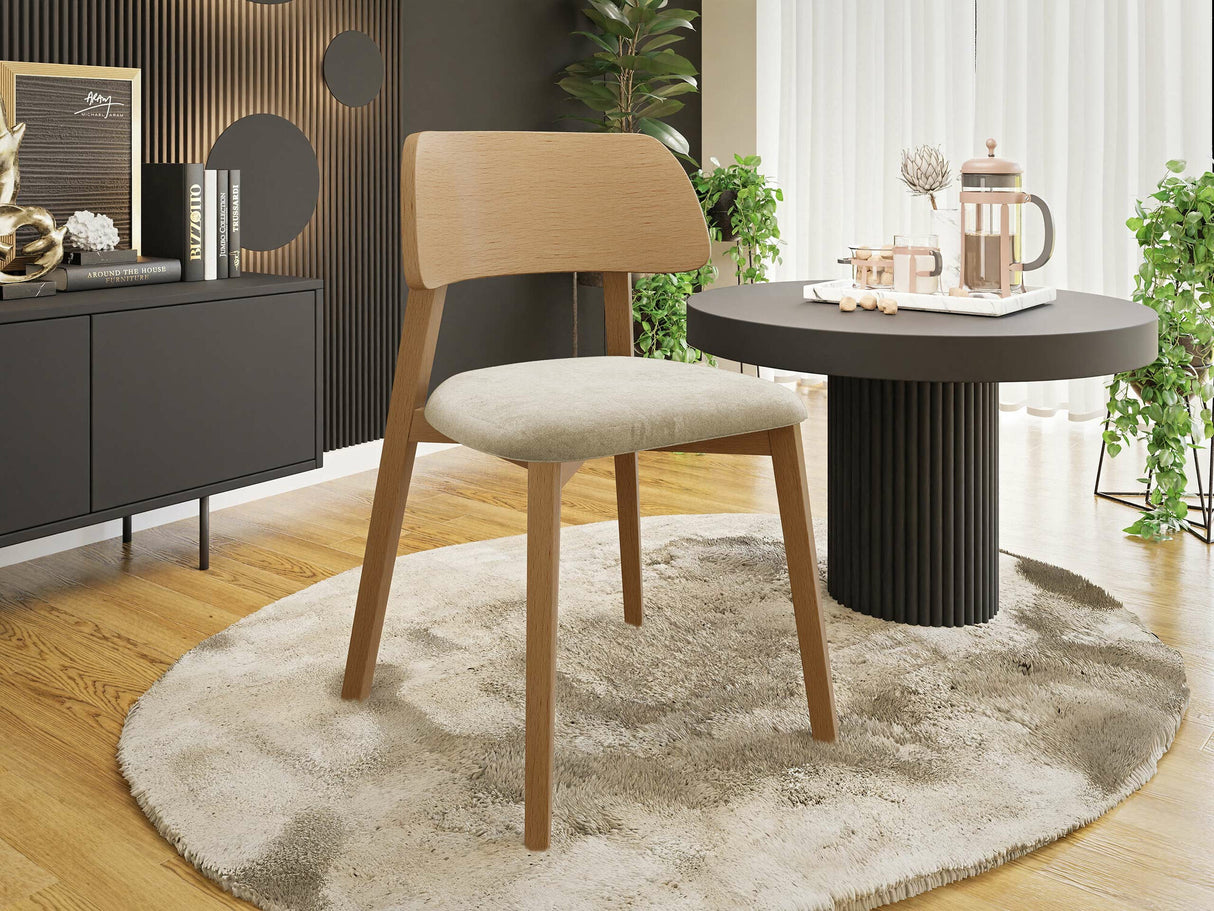 Szék Krzesło DARIO, Fa színe: Fényes fa, Kárpit színe: Magic Velvet 2250