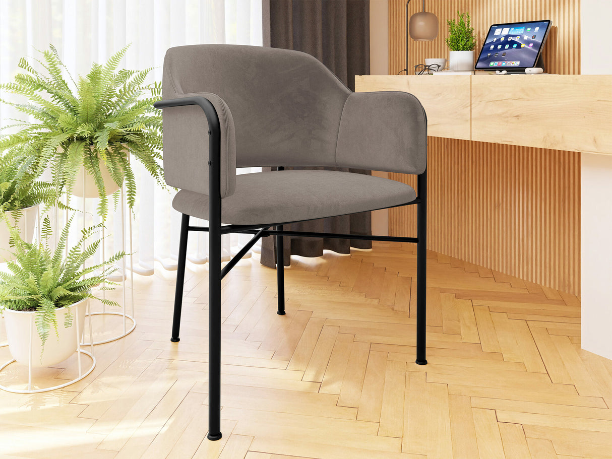 Szék Krzesło DELIVIO, Szín: Fekete + Magic Velvet 2209