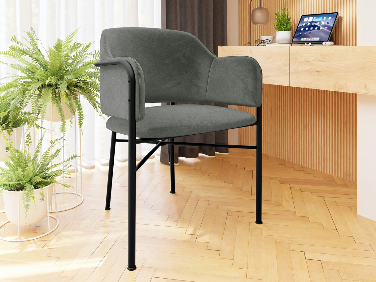 Szék Krzesło DELIVIO, Szín: Fekete + Magic Velvet 2217