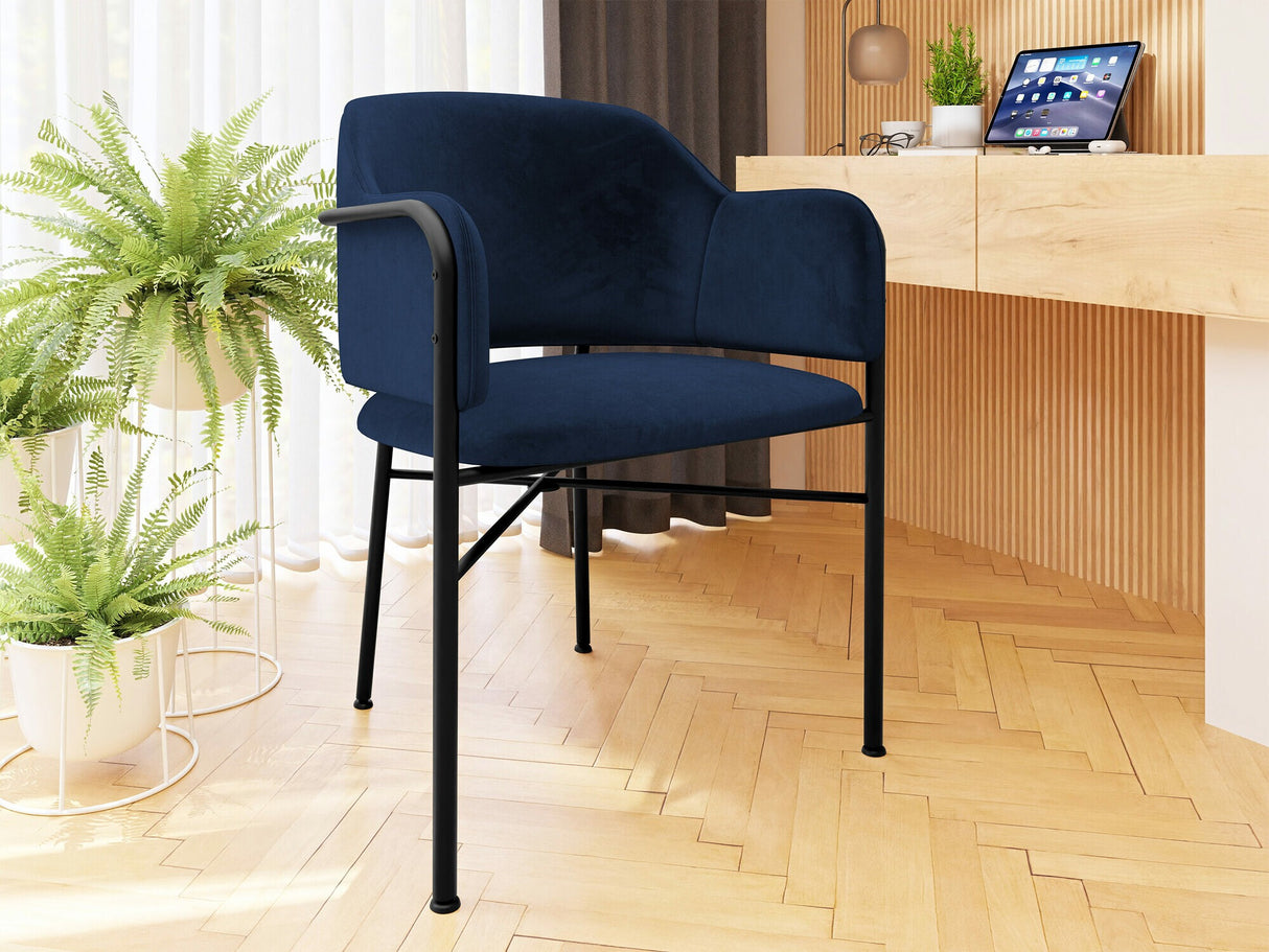 Szék Krzesło DELIVIO, Szín: Fekete + Magic Velvet 2216