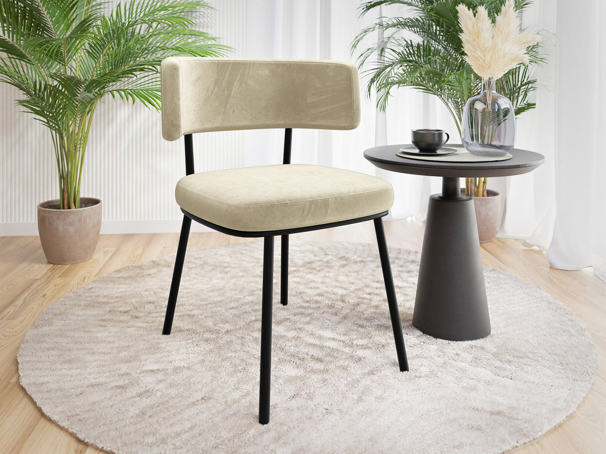 Szék Krzesło IGA, Szín: Fekete + Magic Velvet 2250