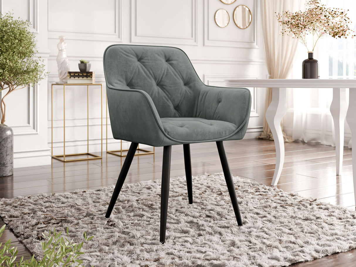 Szék Krzesło NEVADA, Szín: Fekete + Magic Velvet 2217