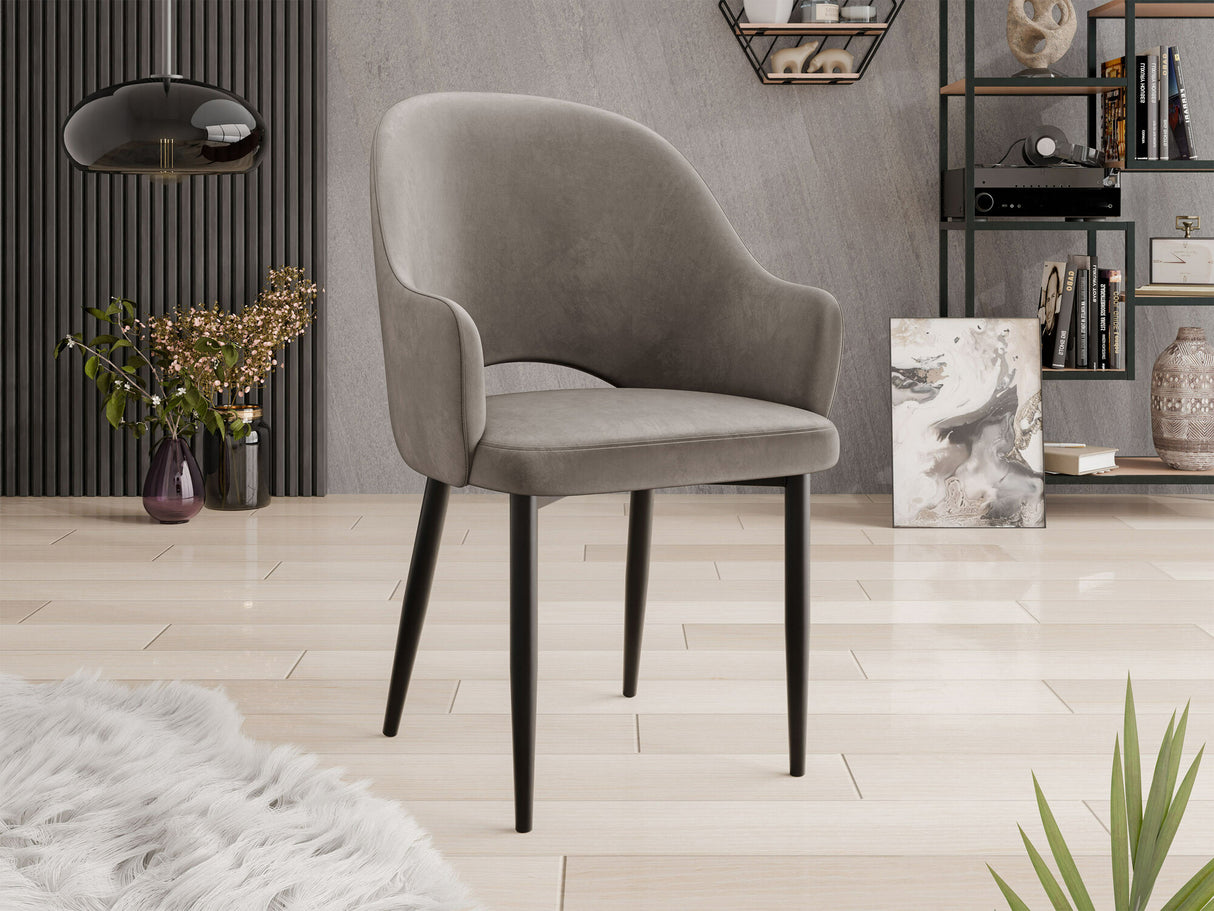 Szék Krzesło ROSA, Szín: Fekete + Magic Velvet 2209