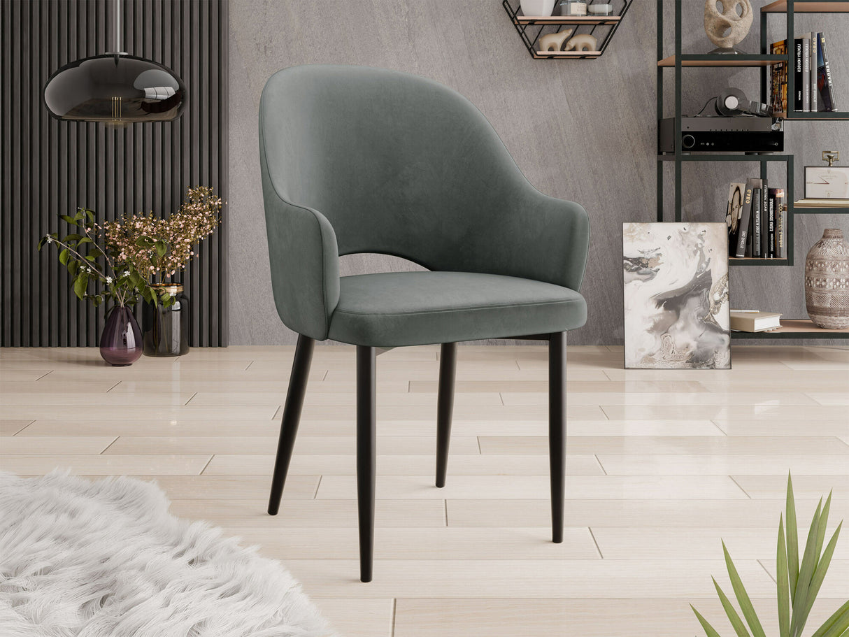 Szék Krzesło ROSA, Szín: Fekete + Magic Velvet 2217