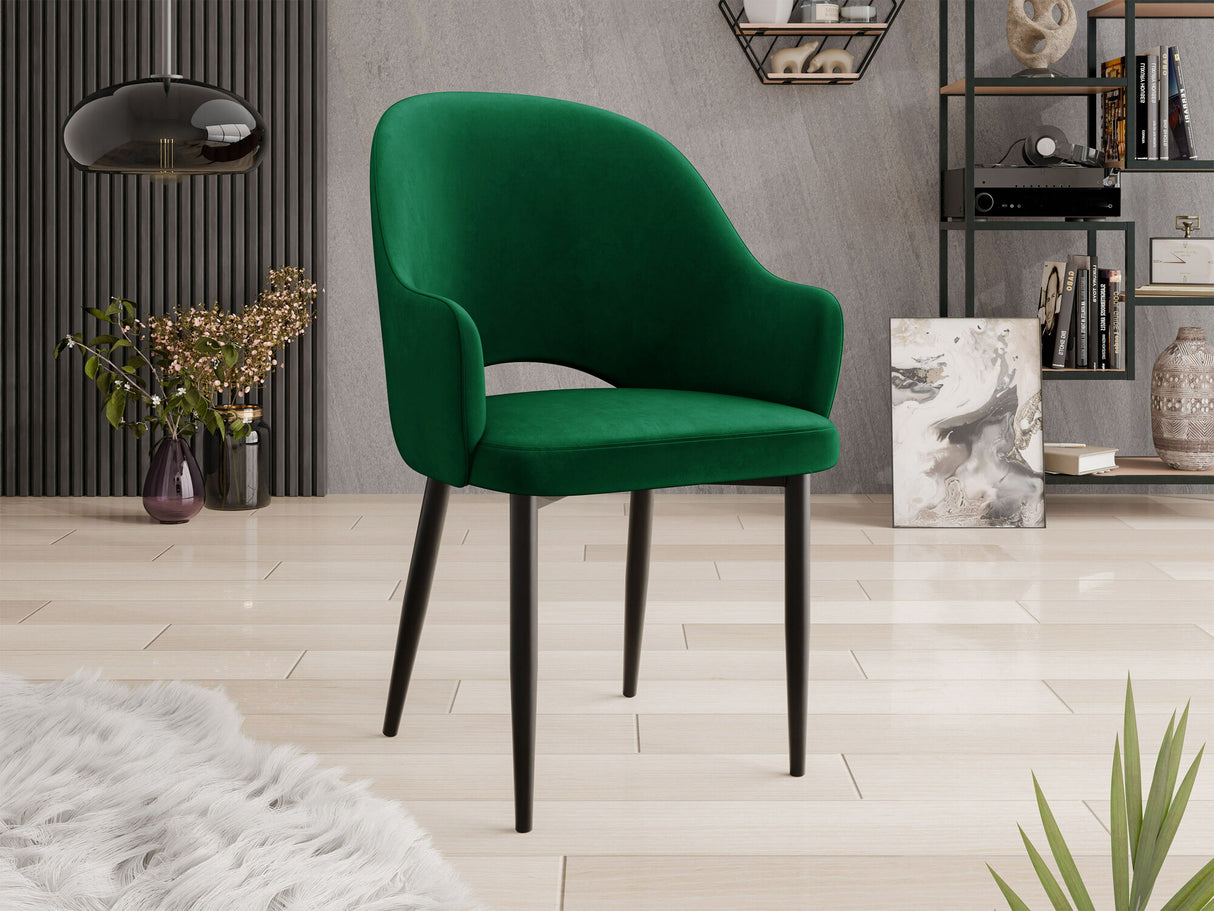 Szék Krzesło ROSA, Szín: Fekete + Magic Velvet 2225