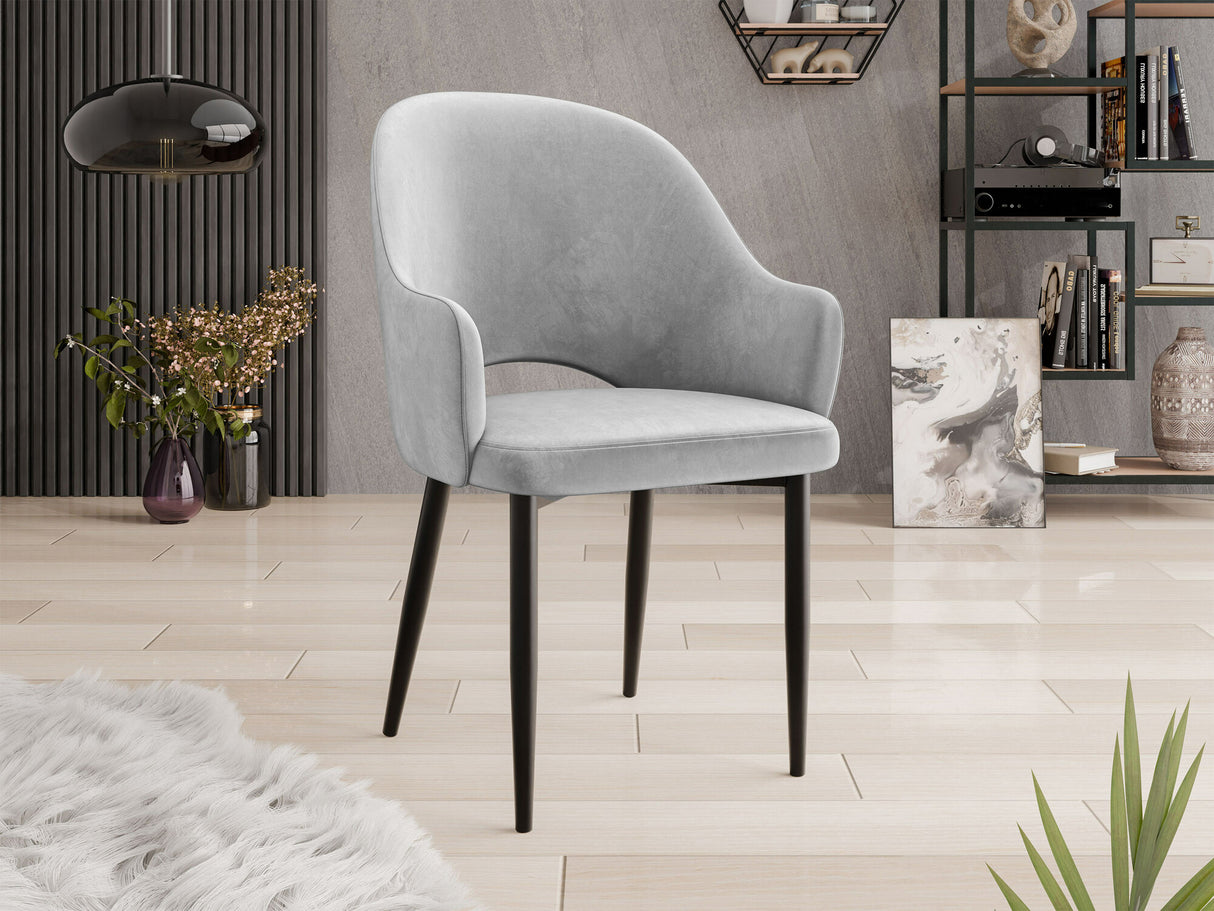 Szék Krzesło ROSA, Szín: Fekete + Magic Velvet 2240