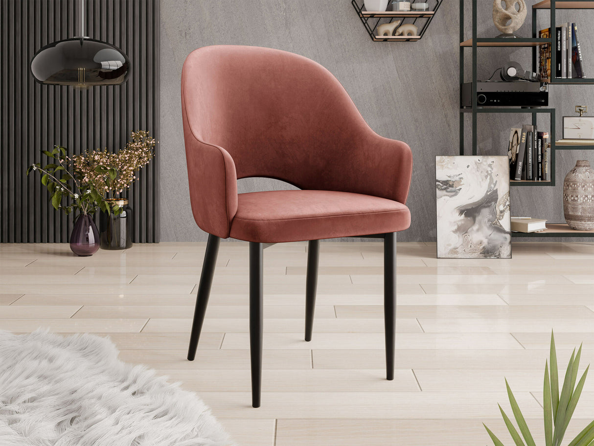 Szék Krzesło ROSA, Szín: Fekete + Magic Velvet 2258