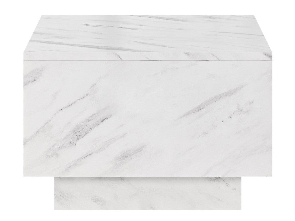 Dohányzóasztal Stolik kawowy MOON 60x60 Marmur Bianco (Fehér márvány)