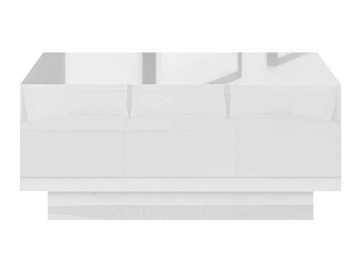 Dohányzóasztal Stolik kawowy MOON 90x60 Biały połysk (Fényes fehér)