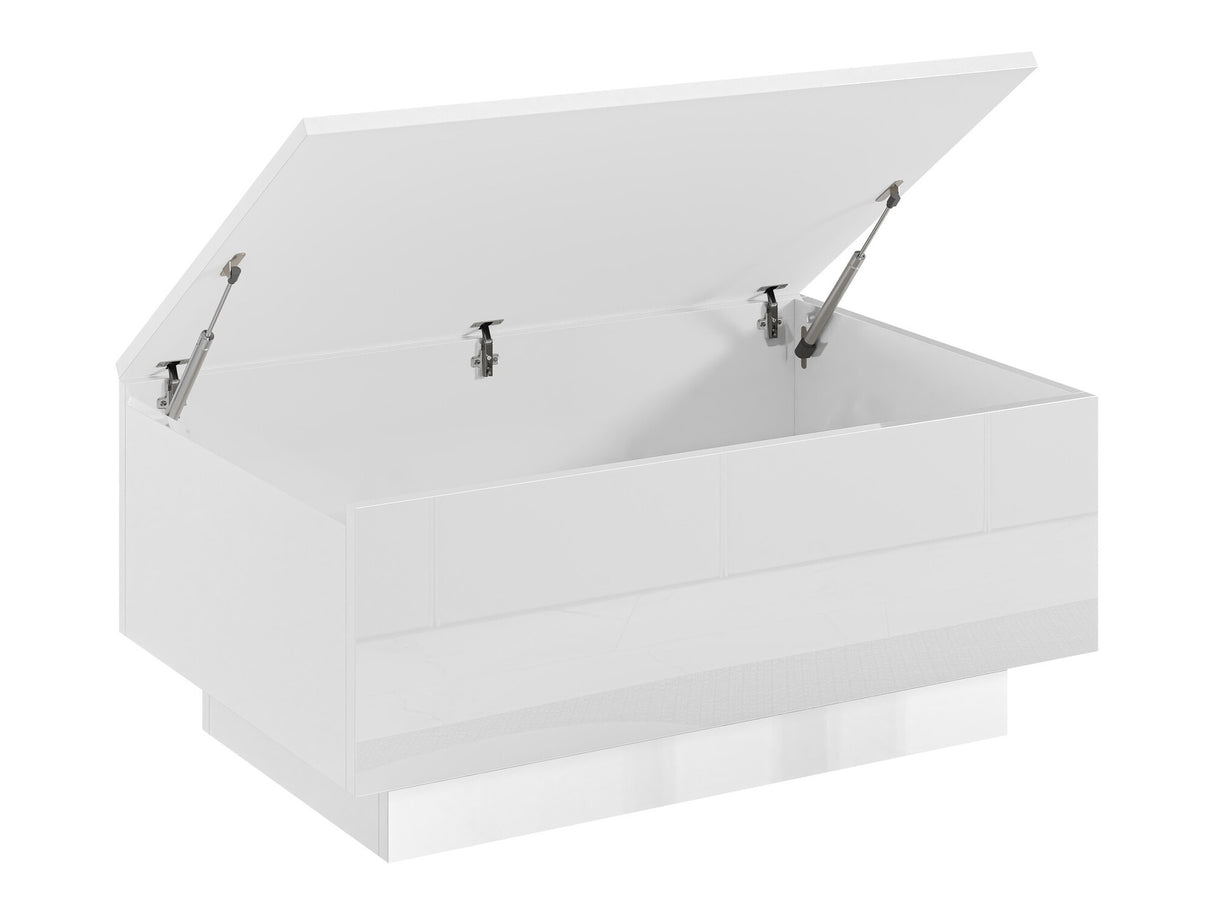 Dohányzóasztal Stolik kawowy MOON 90x60 Biały połysk (Fényes fehér)