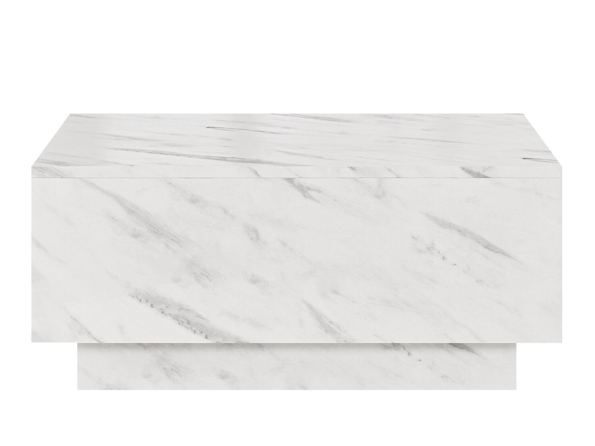 Dohányzóasztal Stolik kawowy MOON 90x60 Marmur Bianco (Fehér márvány)