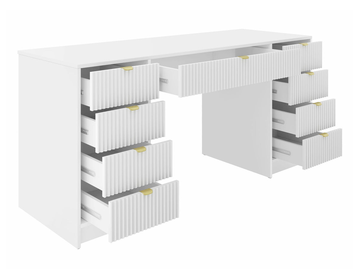 Íróasztal Biurko TIRENO BIS, Szín: Fekete