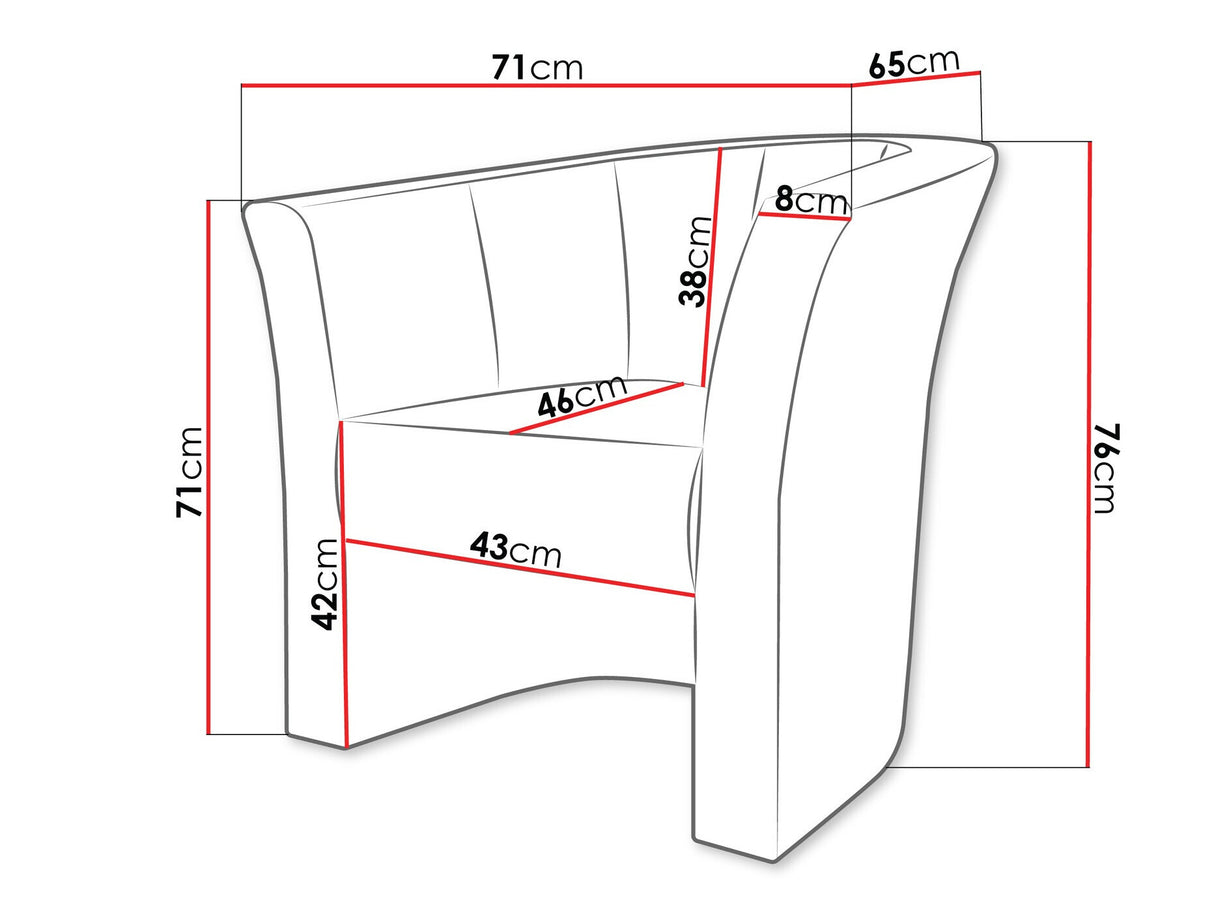 Fotel Fotel NIKO, Szín: Soft 011