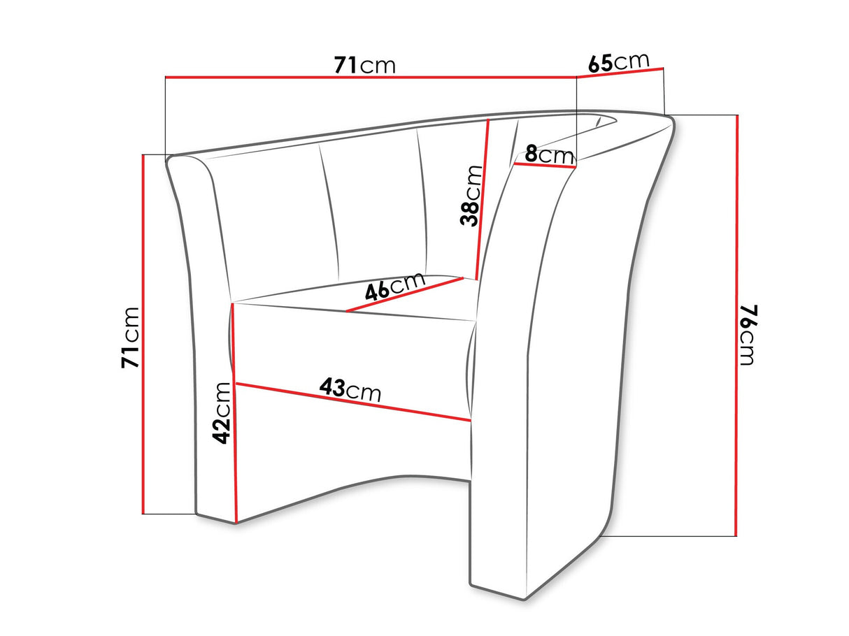 Fotel Fotel NIKO, Szín: Soft 017