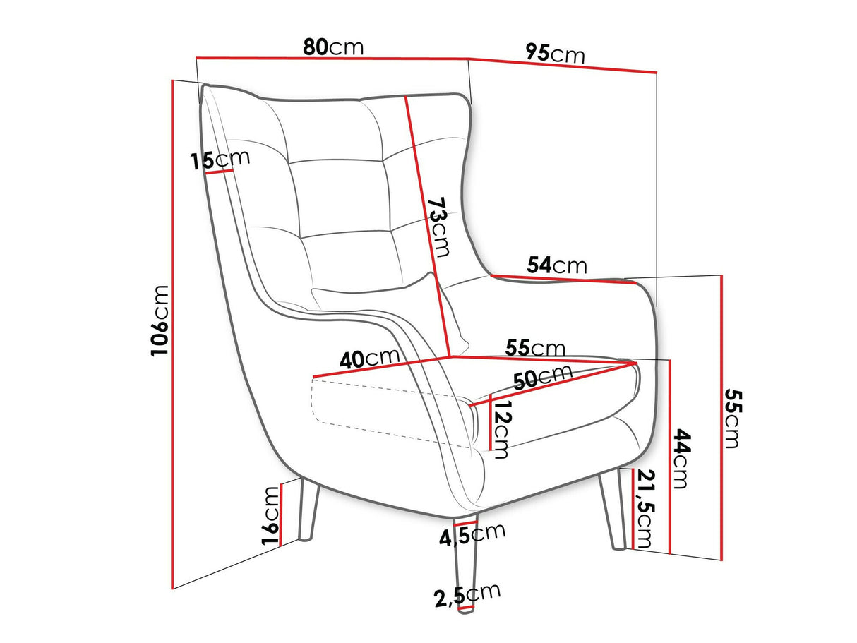 Fotel Fotel ESTJANO, Szín: Poso 22