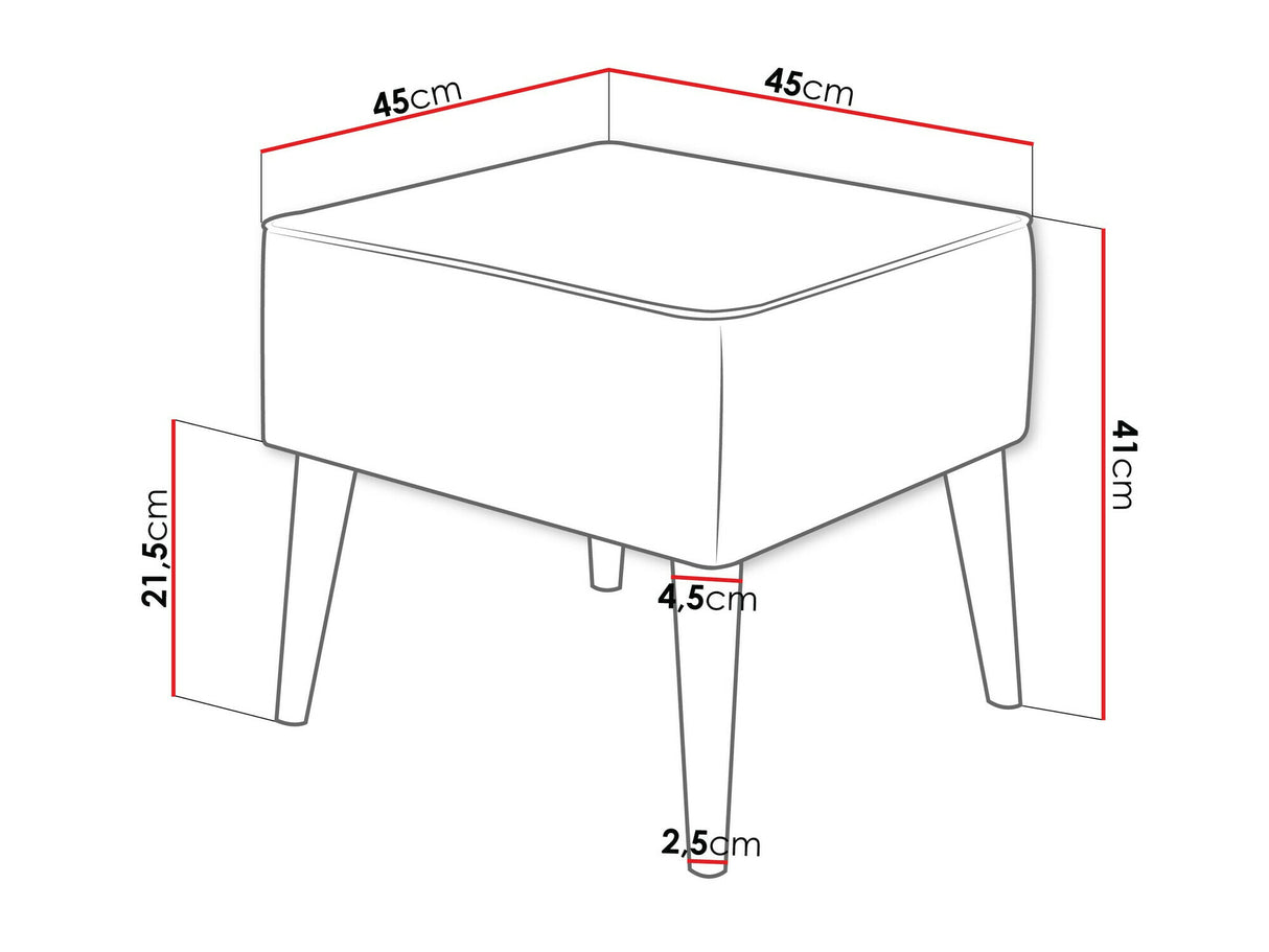 Puff Podnóżek ESTJANO, Szín: Poso 02