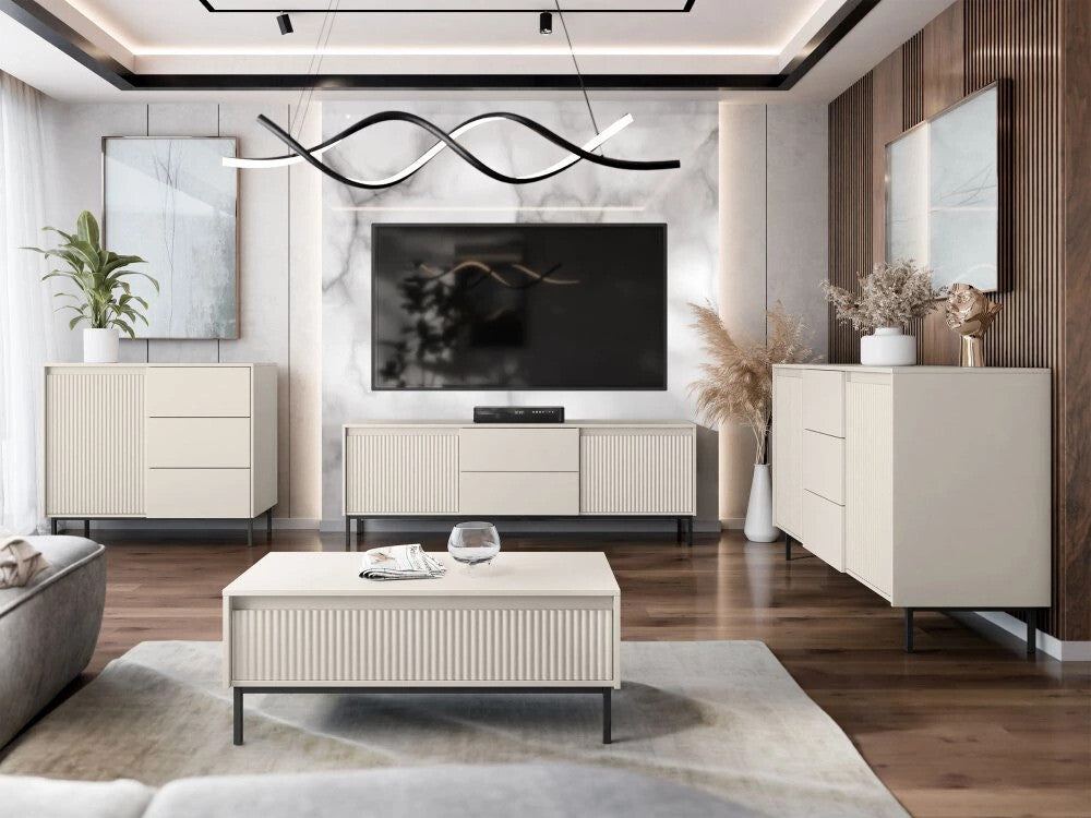 Nappali szett Meble OZMI II, Szín: Kasmír, Komód: Igen