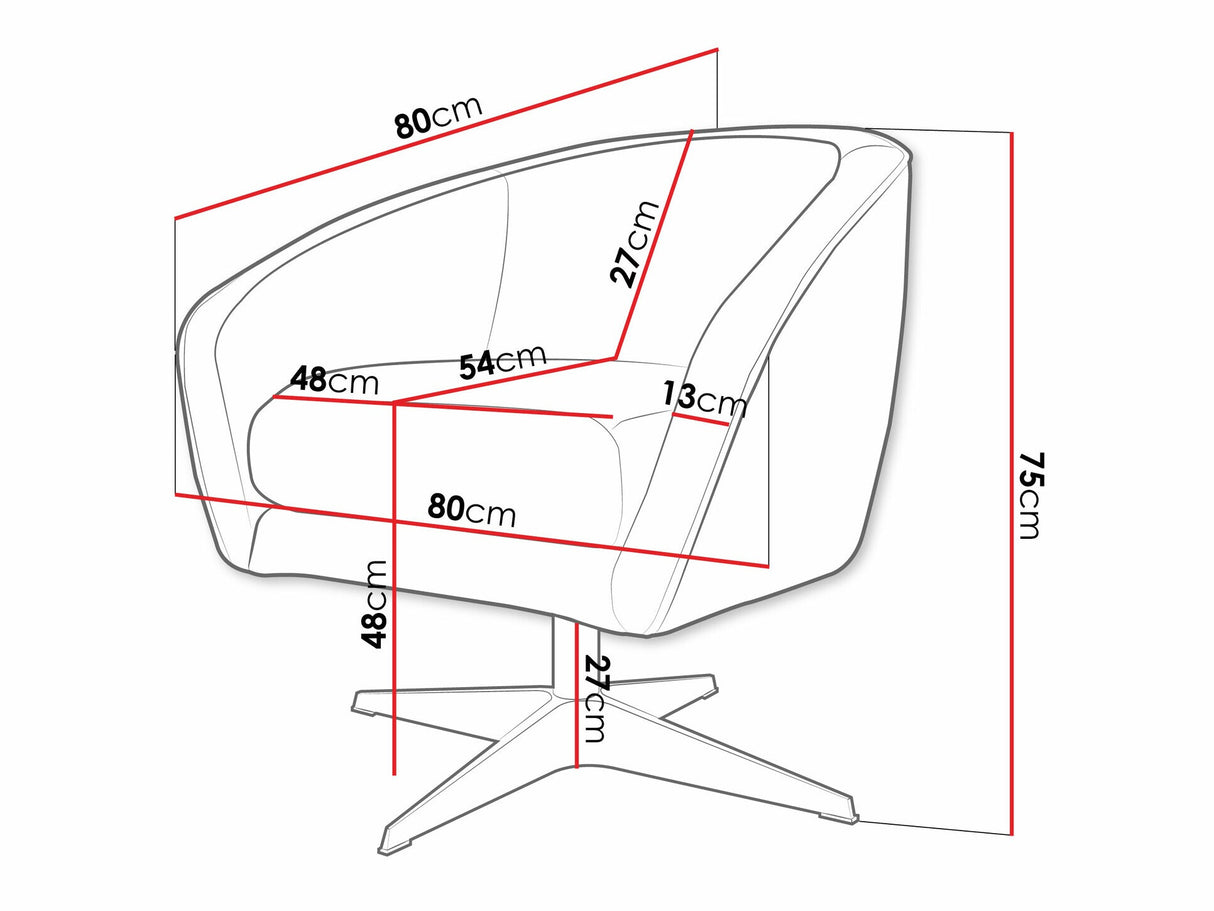 Fotel Fotel ROMA-BX Szín: Pretty 21