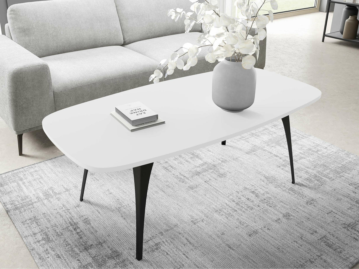 Dohányzóasztal Stolik kawowy FABIOLA, Szín: Fehér