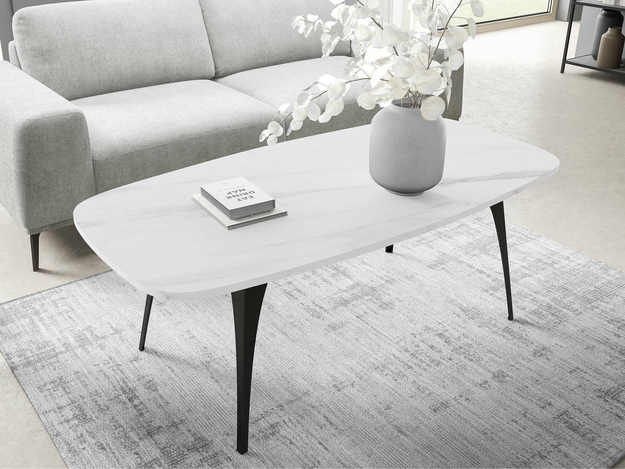 Dohányzóasztal Stolik kawowy FABIOLA, Szín: Fehér márvány